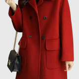 Camille | Klasický dvouřadý kabát z vlny