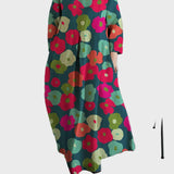 Adéla Elegantní Květinové Šaty Multicolor Nadčasové