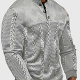 Dawson - Svetr s dlouhým rukávem Henley s pruhy