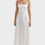 Magdaléna Sofistikovaná Vestido Satinado Saténové Šaty