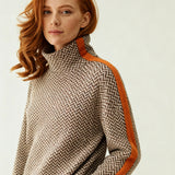 Alžběta - Svetr s vysokým límcem