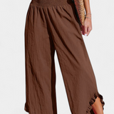 Justina | Palazzo kalhoty s volánky a vysokým pasem