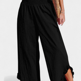 Justina | Palazzo kalhoty s volánky a vysokým pasem