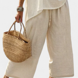 Anna Sofistikovaná ConjuntoDaisyMinimalista Oversize Kalhoty