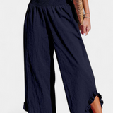 Justina | Palazzo kalhoty s volánky a vysokým pasem