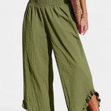 Justina | Palazzo kalhoty s volánky a vysokým pasem