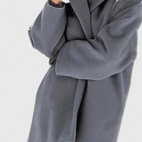 Harper | Oversized kabát z vlněné směsi se širokým límcem