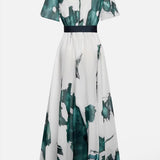Aquarelle Elegance™ | Maxi šaty s akvarelovým potiskem