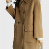 Camille | Klasický dvouřadý kabát z vlny