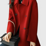 Camille | Klasický dvouřadý kabát z vlny