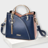 Sára Elegantní Strukturovaná Kabelka Lesklými Detaily